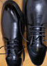 卡帝樂(lè )鱷魚(yú)（CARTELO）皮鞋男士牛皮商務(wù)休閑西裝正裝德比鞋英倫結婚男鞋 6531 黑色 44  曬單實(shí)拍圖