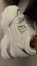 啄木鳥(niǎo)真軟皮內增高老爹鞋2026秋季新款百搭厚底氣墊減震運動(dòng)鞋休閑女鞋 白色皮面 40 標準碼 曬單實(shí)拍圖