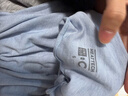 優(yōu)衣庫女裝HEATTECH EXTRA WARM混紡高領(lǐng)T恤/長(cháng)袖9%羊絨478954 478954/61水藍色 S 曬單實(shí)拍圖
