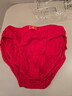 優(yōu)盛達100%棉男士?jì)妊澕兠薮蠹t色三角褲福字本命年中腰青年褲頭寬松底褲 紅色純棉5條裝 XL 碼合適(91一109斤) 曬單實(shí)拍圖