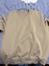 蕉內非常服503Relax男女同款圓領(lǐng)四季衛衣保暖上衣情侶百搭長(cháng)袖T恤 【加絨款】杏卡其 XL 曬單實(shí)拍圖
