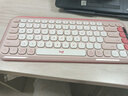 羅技（Logitech）POP ICON KEYS無(wú)線(xiàn)藍牙鍵盤(pán) AI輕音薄膜電腦辦公鍵盤(pán)鼠標套裝 mac ipad鍵鼠套裝泡泡鍵盤(pán)自定義鍵 POP ICON COMBO 粉色 曬單實(shí)拍圖