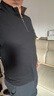 霞湖世家【四面彈半高領(lǐng)】秋冬男士錦氨立領(lǐng)半拉鏈長(cháng)袖打底T恤396A XL黑色 曬單實(shí)拍圖