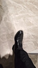 老人頭（LAORENTOU）男靴秋冬商務(wù)休閑棉鞋男頭層皮加絨保暖防滑耐磨棉靴 A50380 黑41 曬單實(shí)拍圖