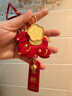 潮宏基 馬上有錢(qián)黃金金幣足金掛件金鈔鑰匙扣馬年生肖本命年禮物 預售 鑰匙扣禮盒 曬單實(shí)拍圖