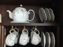 言則新中式茶具套裝客廳輕奢高檔下午茶茶壺茶杯整套禮盒裝杯具套裝 蘭花盛景銀灰17件套-長(cháng)方形架子 曬單實(shí)拍圖