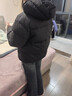 笛莎（DEESHA）童裝女童羽絨服2025秋冬新款兒童輕薄羽絨外套中大童女孩外套 黑色 165 【充絨量：104.1 g】 曬單實(shí)拍圖