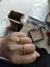 六福珠寶黃金戒指童心星星足金蹦迪珠彈力戒 計價(jià)GJG0162DS 約0.90克 曬單實(shí)拍圖