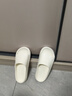 名創(chuàng  )優(yōu)品（MINISO）名創(chuàng  )優(yōu)品空氣囊闊版涼拖鞋女居家室內浴室EVA軟底  珍珠白 38-39 曬單實(shí)拍圖