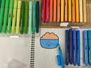 丙烯馬克筆軟頭小學(xué)生美術(shù)專(zhuān)用水性60色畫(huà)畫(huà)筆幼兒園兒童無(wú)毒水彩筆48色熒光筆帶閃粉手帳珠光彩色 【36色軟頭閃光筆】變色閃粉+3倍墨量送55件好禮 曬單實(shí)拍圖