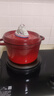 琺寶（staub）法國進(jìn)口琺瑯鑄鐵鍋雙耳煲湯烹飪鍋具深燉鍋櫻桃紅24cm 40501-485 曬單實(shí)拍圖