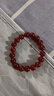 天然紅瑪瑙手串轉運珠散珠子男女款女生水晶紅色疊戴手鏈 12mm 曬單實(shí)拍圖