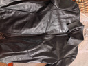 富鋌【高端頭層小牛皮】春秋男款翻領(lǐng)男士真皮皮衣夾克男商務(wù)中年外套 曬單實(shí)拍圖