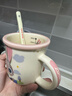 迪士尼正版兒童卡通防摔高顏值水杯正版咖啡杯牛奶杯家用陶瓷杯 朱迪茗月杯 曬單實(shí)拍圖