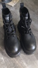 森馬（senma）馬丁靴女戶(hù)外登山耐磨女靴英倫風(fēng)時(shí)尚百搭休閑森馬女靴潮 黑色 39 曬單實(shí)拍圖