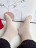 鴨鴨襪子女羊毛襪冬季10A級抗菌保暖防臭耐磨透氣秋冬中筒女襪 曬單實(shí)拍圖