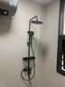 九牧（JOMOO）官方旗艦100%全銅淋浴花灑套裝增壓恒溫衛生間洗澡沐浴除垢大噴頭 槍灰色三檔圓形噴頭 曬單實(shí)拍圖