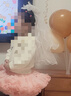 梵昇昱兒童頭紗女童公主裙蝴蝶結頭飾生日發(fā)夾寶寶花童發(fā)飾女孩發(fā)卡婚紗 蝴蝶結頭紗-50cm 曬單實(shí)拍圖