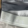 Calvin Klein內衣【吸濕速干】男士三條裝ck提花輕薄高彈低腰防夾臀平角內褲男 0NJ-太空黑/星空灰/大理石灰 3條 L 曬單實(shí)拍圖
