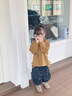 班喜迪女童套裝春裝2026新款兒童洋氣針織開(kāi)衫休閑褲春秋寶寶衣服小童裝 黃色 90 曬單實(shí)拍圖