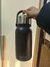 樂(lè )扣樂(lè )扣（LOCK&LOCK）大容量不銹鋼保溫壺保溫保冷水壺戶(hù)外旅行運動(dòng)水壺帶提手1.3L黑色 曬單實(shí)拍圖