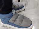 真維斯（Jeanswest）雪地靴男鞋冬季加絨保暖男靴子休閑厚棉鞋子 灰藍加絨 44-45 曬單實(shí)拍圖