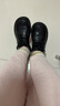 ZHR英倫風(fēng)小皮鞋女圓頭系帶女鞋加絨厚底粗跟單鞋女 AY186A 黑色 36 曬單實(shí)拍圖