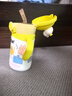 布比熊 BUBBLE BEAR兒童保溫杯嬰兒寶寶直飲吸管316不銹鋼水杯幼兒園1-3歲兒童保溫杯 萌趣貓保溫杯(檸檬黃) 300ml +吸嘴+背帶 曬單實(shí)拍圖