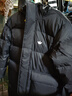 adidas保暖寬松舒適長(cháng)款三條紋鴨絨連帽羽絨服男女阿迪達斯三葉草 黑色   XXS 曬單實(shí)拍圖