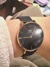 丹尼爾惠靈頓（DanielWellington）DW手表女 簡(jiǎn)約休閑輕奢歐美表瑞典石英腕表 新年禮物送女友 32MM金色邊黑盤(pán)DW00100201 曬單實(shí)拍圖
