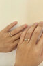 純銀999戒指卡家男女款情侶對戒小眾輕奢高級感520禮物送閨蜜女友 閉口情侶對戒(下單備注圈口) 曬單實(shí)拍圖