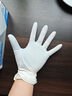 英科醫療（INTCO）一次性手套丁腈手套100只中碼加厚耐用丁晴白色食品級橡膠手套 曬單實(shí)拍圖