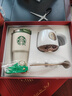 星巴克杯子禮盒保溫杯伴手禮禮物不銹鋼水杯情侶對杯咖啡杯吸管杯 紅色雙杯禮盒 曬單實(shí)拍圖