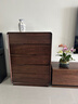 梵而五斗柜實(shí)木北美黑胡桃臥室床頭六斗櫥柜客廳置物收納儲物餐邊柜子 拾物五斗柜·落地款【獨板】 曬單實(shí)拍圖