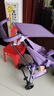 小虎子可坐可躺兒童旅行車(chē)輕便折疊可登機嬰兒口袋推車(chē)遛娃神器T3紫色 曬單實(shí)拍圖