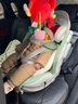 Prigel舒安pro新生嬰兒寶寶兒童安全座椅車(chē)載汽車(chē)可坐可躺0-6-12歲通風(fēng) 舒安pro 智能款 奶油青提(通風(fēng)加熱+不窩脖+單手旋轉) 曬單實(shí)拍圖