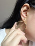 Jay無(wú)痛蚊香盤(pán)耳夾無(wú)耳洞女夸張大耳圈耳環(huán)送女友新年禮物 曬單實(shí)拍圖