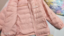 雪中飛kids兒童羽絨服輕薄保暖外套2025新款男女童裝秋冬季洋氣羽絨上衣 粉色4254 130 曬單實(shí)拍圖