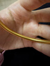 金至尊（3DG Jewellery）黃金手鐲古法光面實(shí)心足金999鐲子送女友老婆媽媽新年禮物計價(jià) 古法實(shí)心-58mm-金重52.35克 曬單實(shí)拍圖