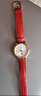 羅西尼（ROSSINI）手表女款 女士手表送女友時(shí)尚日歷石英表白盤(pán)紅皮帶516734 曬單實(shí)拍圖