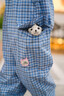MQDMINI童裝女童褲子春季兒童工裝格子褲女孩戶(hù)外露營(yíng)梭織休閑褲 曬單實(shí)拍圖