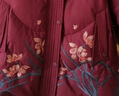 鴨鴨（YAYA）中老年羽絨服女奶奶冬裝60歲70老太太婚宴衣服媽媽裝加厚外套 紫紅色 3XL 曬單實(shí)拍圖