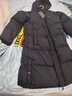 巴布豆（BOBDOG）95絨兒童羽絨服2025冬季男女中長(cháng)款保暖A類(lèi)三防抗菌面料連帽外套 黑色 240g+充絨 【抗寒-20°C】 170 推薦【身高155-165cm】 曬單實(shí)拍圖