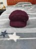USERJOY冬季中老年人帽子媽媽女加絨保暖毛線(xiàn)針織帽奶奶棉帽防寒貝雷帽 曬單實(shí)拍圖
