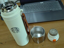 星巴克杯子不銹鋼水杯錘紋杯保溫杯帶茶漏茶杯禮盒伴手禮禮品 473ml白色 曬單實(shí)拍圖