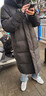 鴨鴨珠峰358g高充羽絨服男女長(cháng)款冬季新款戶(hù)外防寒加厚外套HY 青光黑色 2XL （充絨358克） 曬單實(shí)拍圖