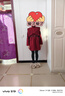 KUCLUT小黃鴨女童紅色呢子大衣秋冬2026款新年加厚收腰中大童拜年服外套 紅色呢子外套 腰帶送帽子 170 身高160-170體重92-102 曬單實(shí)拍圖
