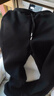 真維斯（Jeanswest）直筒褲子男款秋冬款加絨休閑褲男生新款闊腿運動(dòng)長(cháng)褲男士冬季男褲 黑色(純色) 加絨 【一體絨】 2XL (185)(體重160-180斤) 曬單實(shí)拍圖