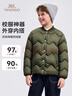 英氏（YEEHOO）男童羽絨服兒童外套中大童裝校服內膽保暖神器百搭冬裝 軍綠 170  曬單實(shí)拍圖