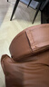依戀達老板椅辦公椅商務(wù)家用舒適辦公室座椅子書(shū)房臥室午休臥躺電腦椅子 咖色【高回彈海綿墊】 曬單實(shí)拍圖